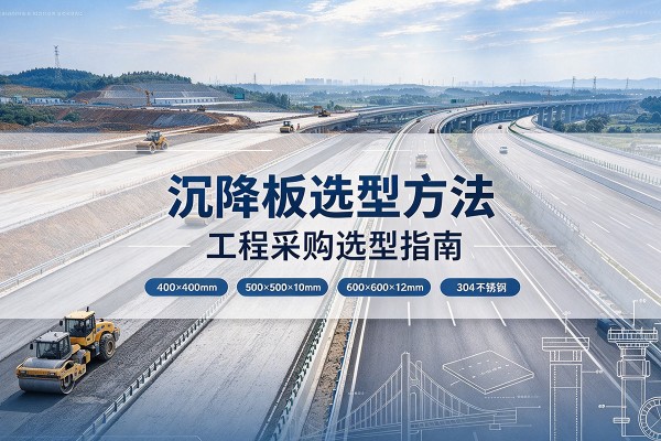 崆峒沉降板选择方法